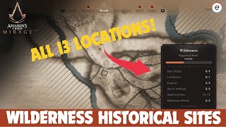Assassin's Creed Mirage: Wilderness Historical Sites (All 13 locations)