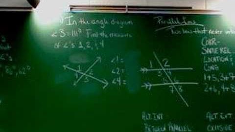 Chapter 8, Section 1: Part 2 - Angle Pairs
