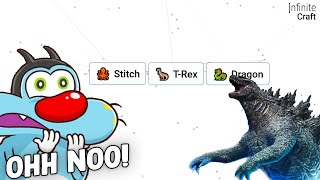 Can I merge This To Get GODZILLA | Infinite Craft ft.Oggy screenshot 4