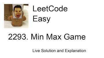 2293. Min Max Game (Leetcode Easy)