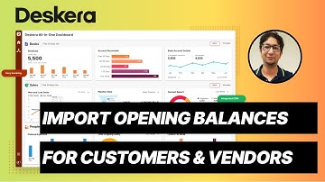 How to Import Opening Balance for Customers & Vendors