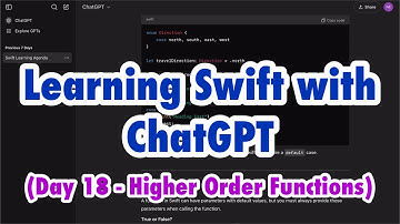 Day 18 of Learning Swift with ChatGPT - Higher Order Functions