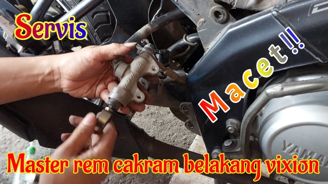 Servis master rem cakram belakang yamaha vixion