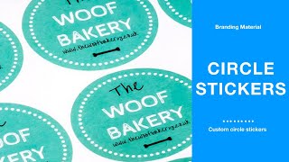 Brand Your Products With Circle Stickers Aladdin Print