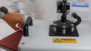 How to use a sublimation flat press to personalise an aluminium keyring insert.