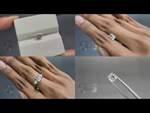 Kunzite octagon cut 1.33 carats, Pakistan Video  № 1