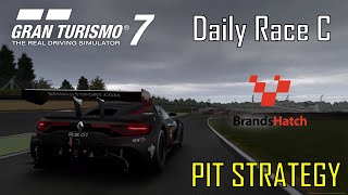 Choosing a Pit Stop Strategy | Gran Turismo 7 | Daily Race C | Gr.3 at Brands Hatch