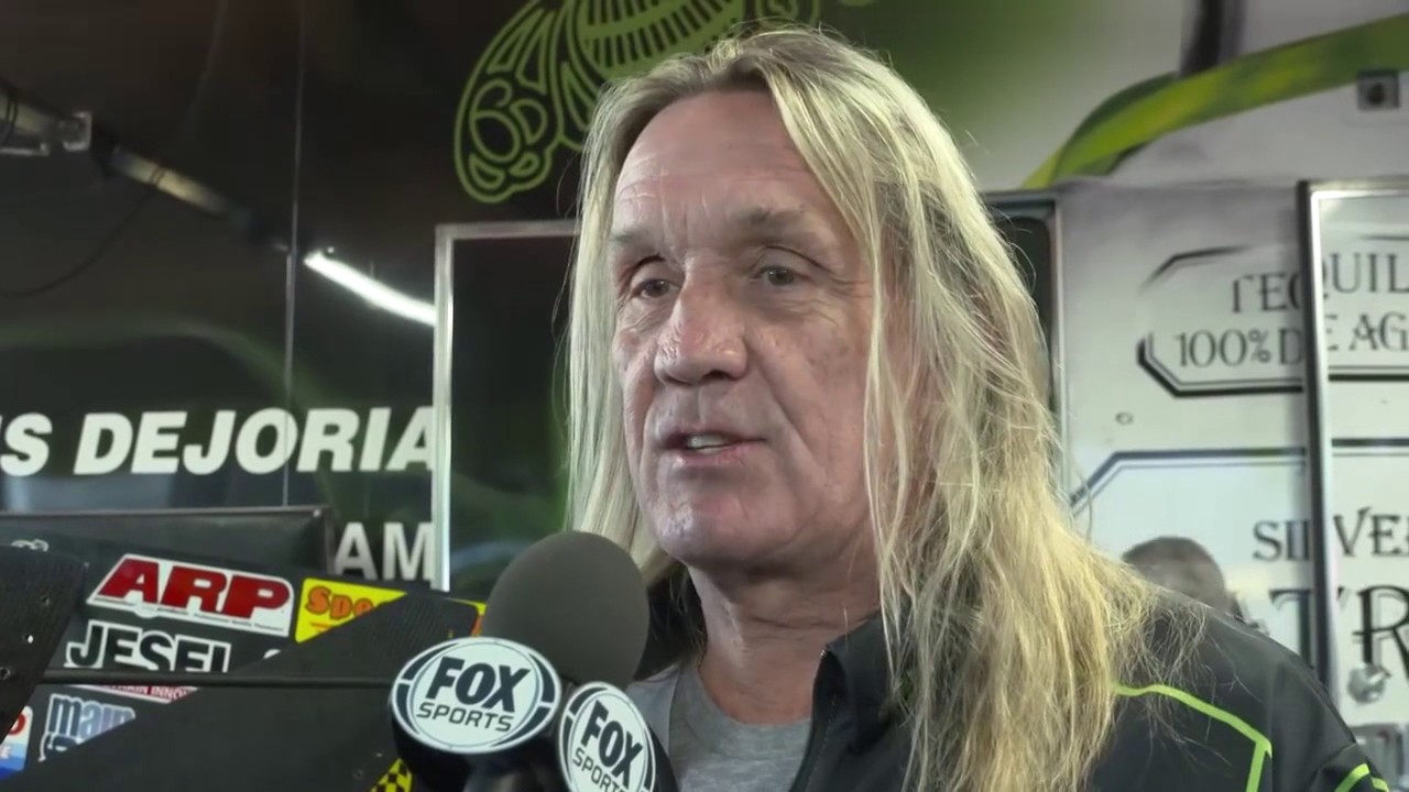 Iron Maiden drummer Nicko McBrain gets his Nitro Fix #NHRA - YouTube