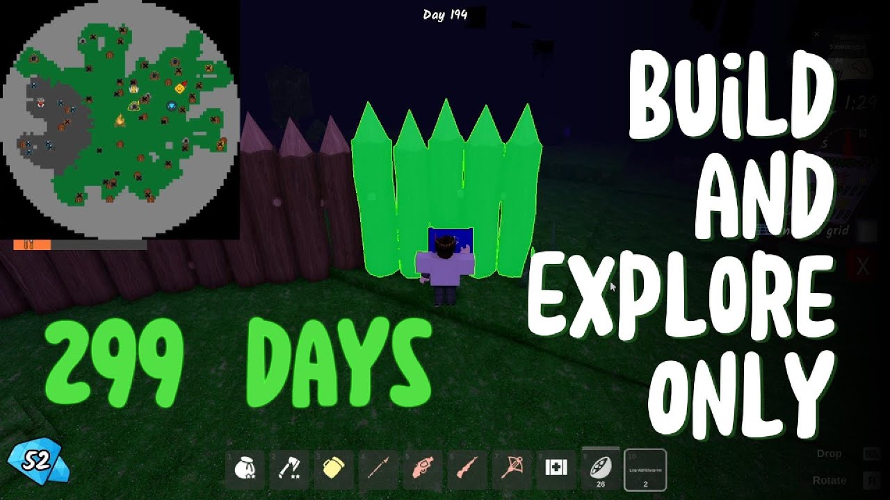 Surviving 229 Days, Build & Explore Only Scenes | 99 Nights in the ...