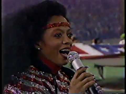 Singing the Star Spangled Banner at Super Bowl XVI