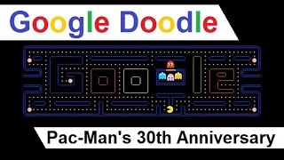 Pac-Man's 30th Anniversary Google Doodle 35,000+ Point Game (700th