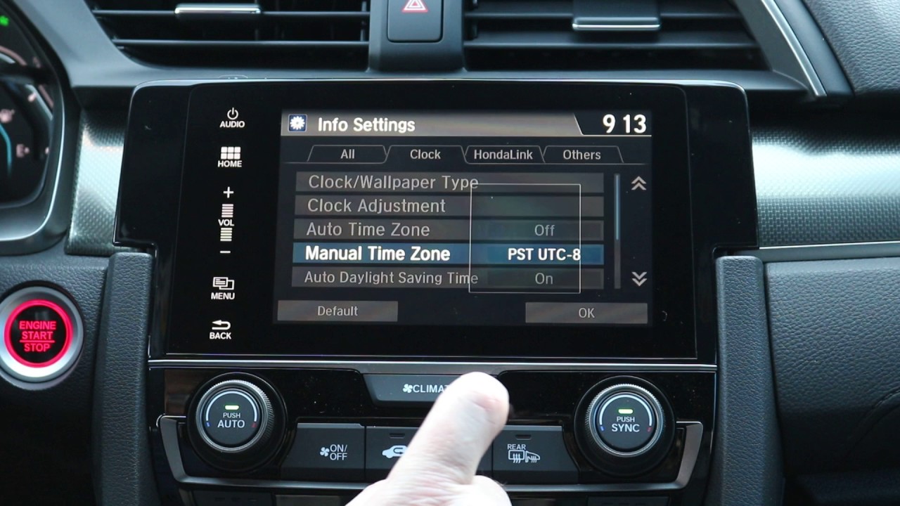 How to Change the Clock in Your Honda - YouTube