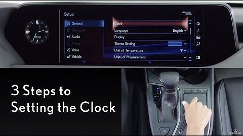 How-To Set The Clock and Adjust For Daylight Savings | Lexus