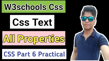 CSS Text All Properties In Hindi | Text ALIGN, SHADOW, DECORATION | Css Series Part 6