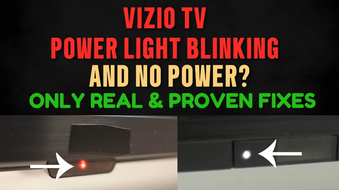 Vizio Tv Not Turning On But Light Is On