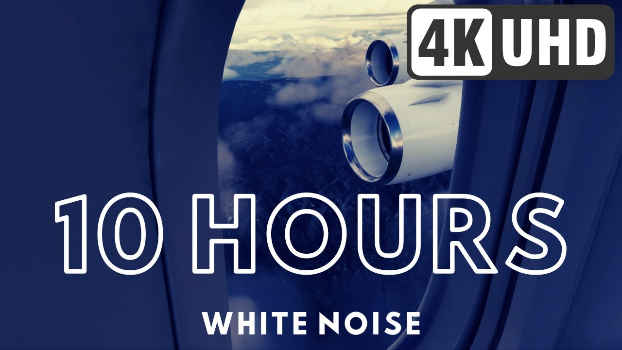 10 Hours Jet Engine White Noise Passenger View Sleep through the