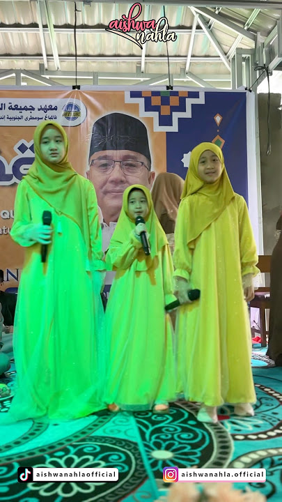 3 NAHLA PERFOME MENYAMBUT SANTRI BARU #aishwanahla #anak