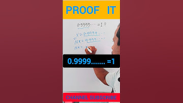 0.9 Repeating Equal to 1 Algebraic proof #shorts #maths #math #justicethetutor