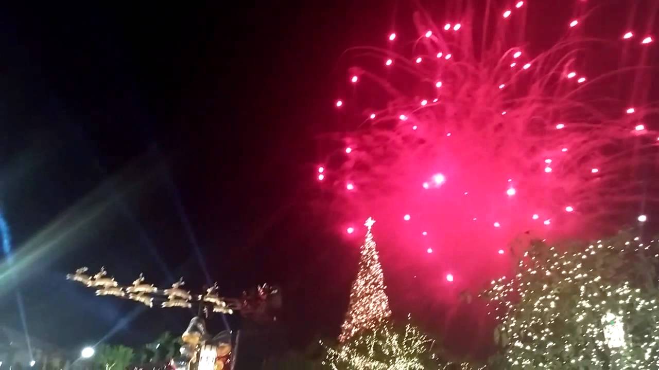 Fireworks at the Grove Christmas Tree lighting YouTube