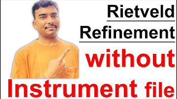 Rietveld refinement of XRD without an instrument parameter file: GSAS-II