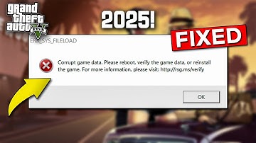 How Fix GTA 5 Corrupt Game Data Error in 2025 |  GTA V Corrupt Game Data Error Easy Fix