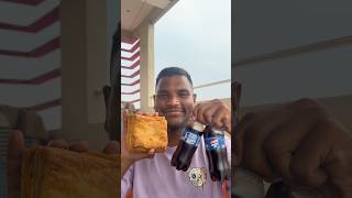 పనీర్ puff with ,power up 🥤drink🤤👌@H@HELLO_chicchafood #like #share #subscribe #support