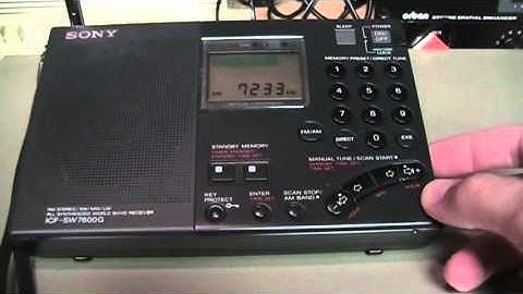 Sony ICF-SW7600G shortwave / LW / MW / FM radio