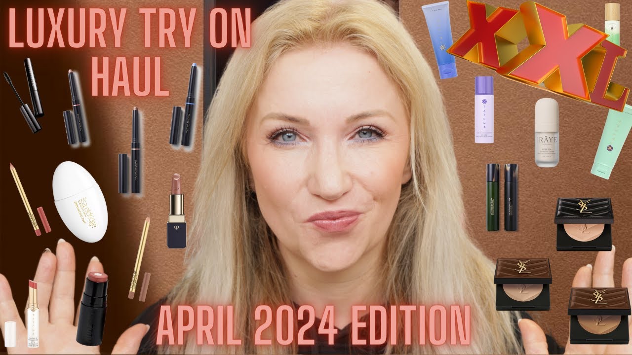 LUXURY TRY ON HAUL APRIL 24 EDITION I LISA ELDRIDGE I VICTORIA BECKHAM I YSL I TATCHA I CLE DE PEAU