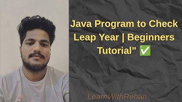Java Program to Check Leap Year | Beginners Tutorial#coding #javaprogramming #leapyear #year #shorts
