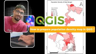 How to prepare population density map in QGIS II Choropleth Map II Graduated Colour Map