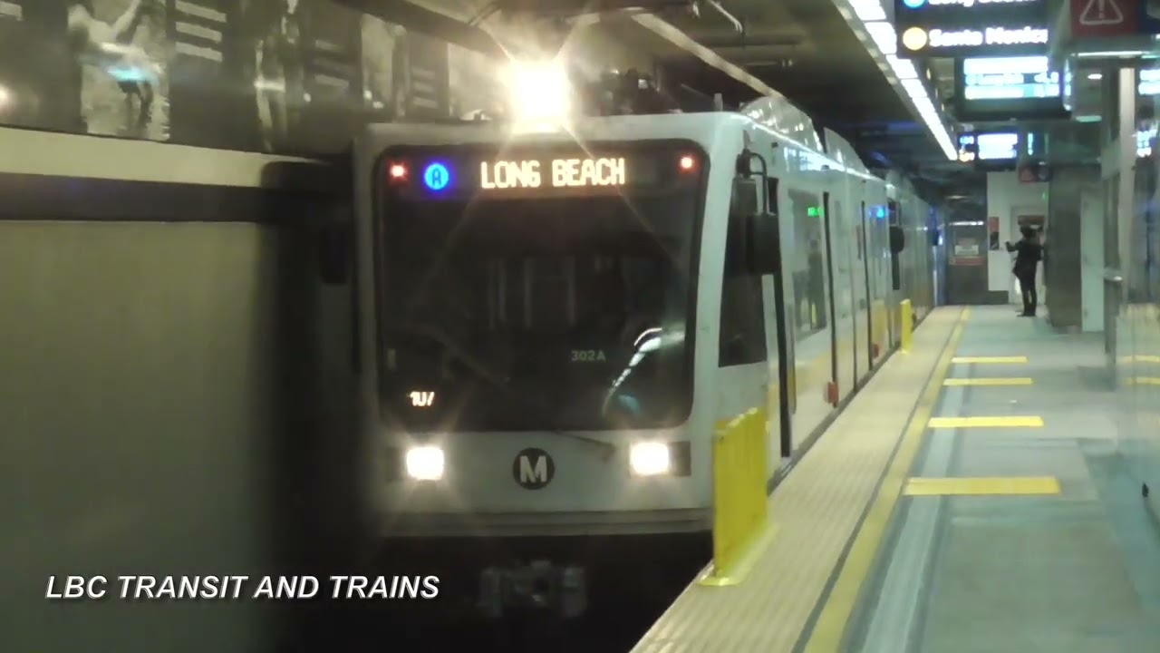 LA Metro A Line P2000 Arriving at Historic Broadway