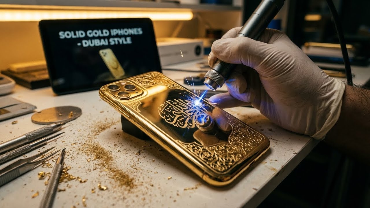 How Solid Gold iPhones Are Crafted: Dubai's Luxury Customization Process