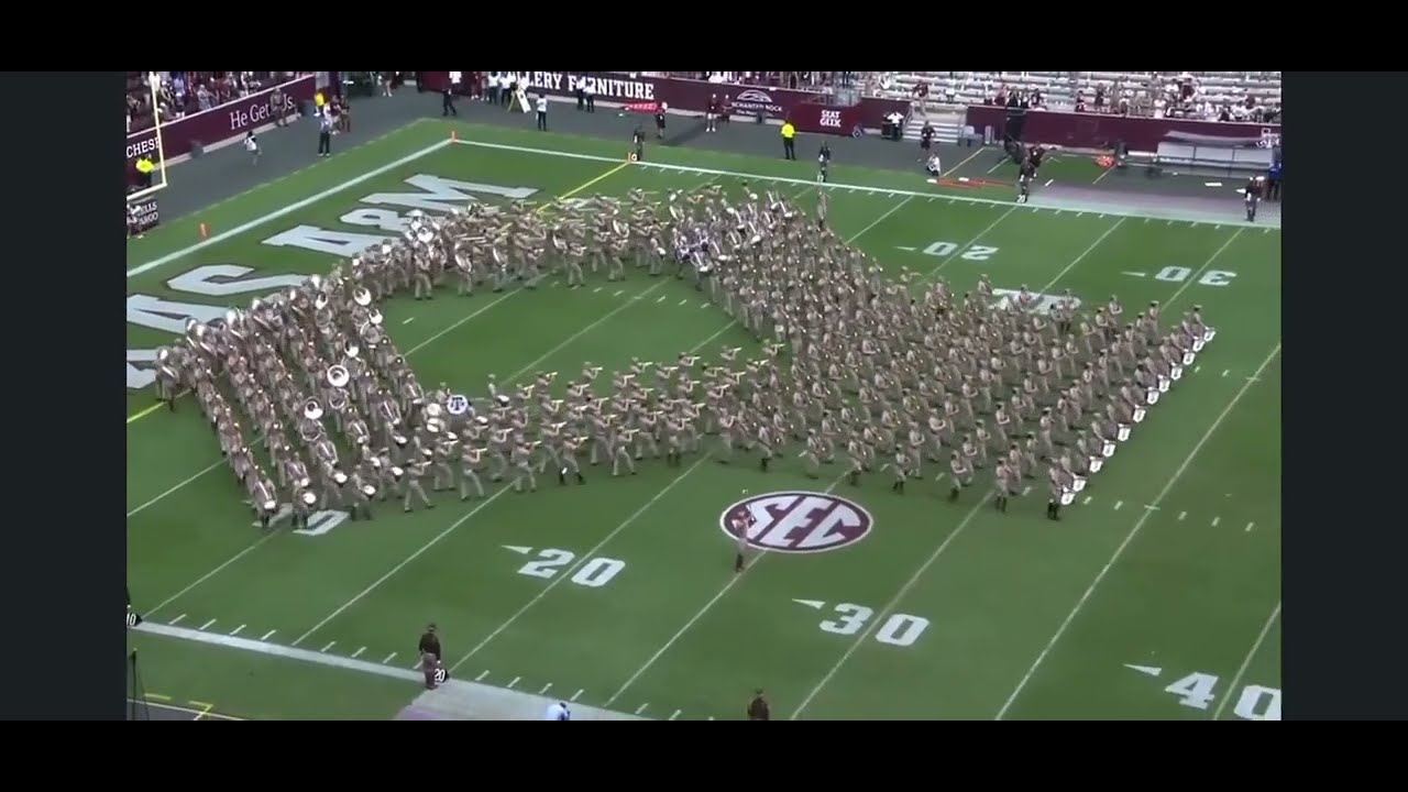 Fightin’ Texas Aggie Band Halftime Drill Performance September 23, 2023