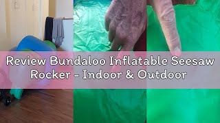 Review Bundaloo Inflatable Seesaw Rocker - Indoor & Outdoor Rocking Toy for Children - Thick PVC, Sa