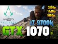 Test GTX 1070 + i7 9700K  Assassin’s Creed Valhalla  l 1080p l 1440p l 2160p l