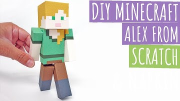 DIY Minecraft Alex From Scratch | Minecraft Papercraft Alex | Paper Crafts