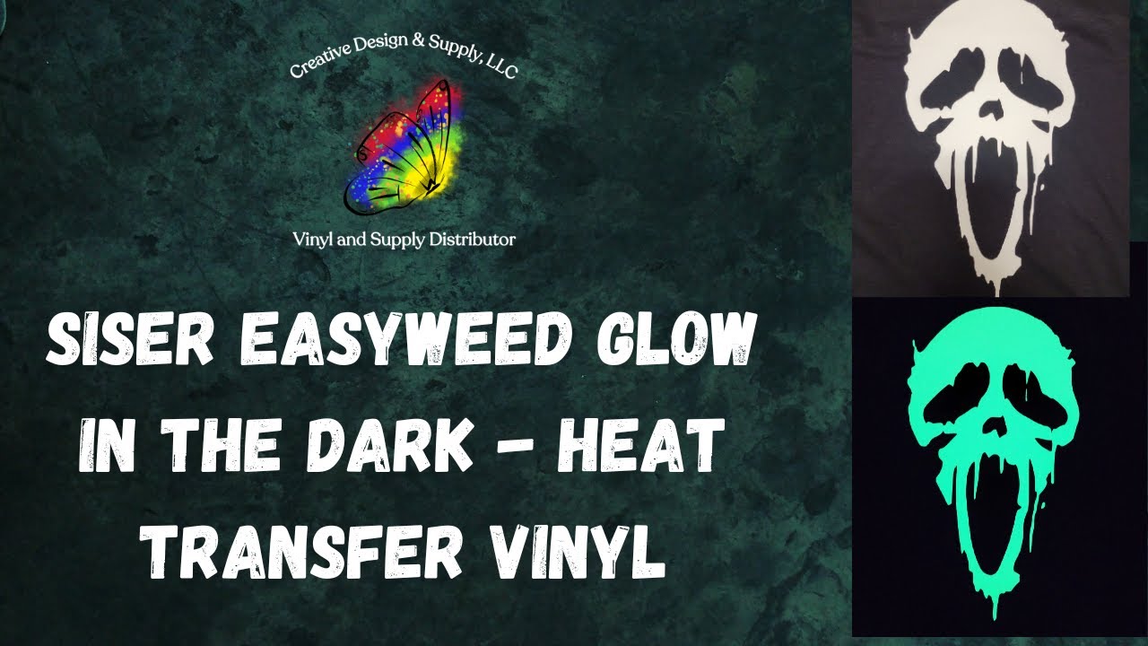 Sublimating on Siser Glow in the Dark Heat Transfer Vinyl HTV - T