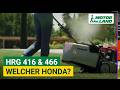 Honda HRG 416 und HRG 466 Benzin Rasenmäher mit oder ohne Antrieb / MotorLand stellt vor