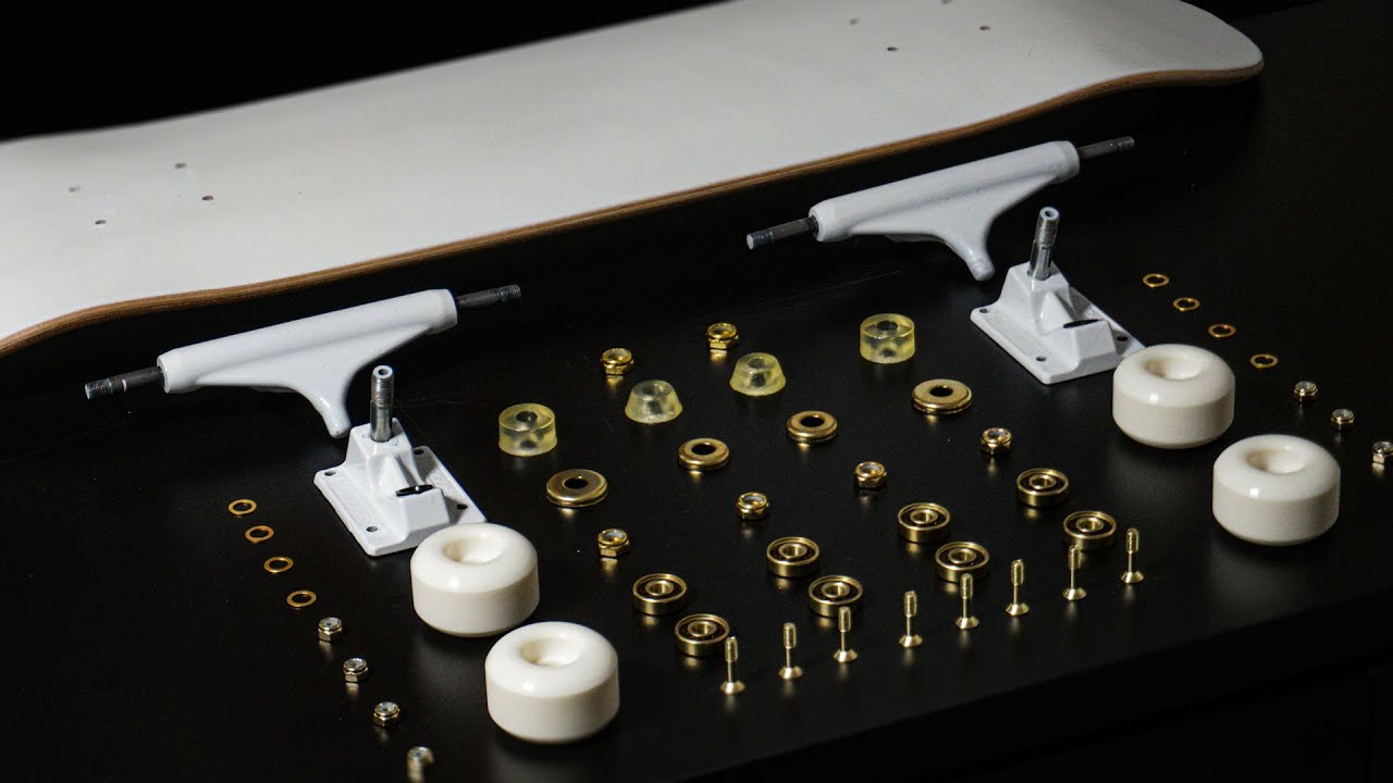 Dream Build White and Gold Skateboard setup 2022 - YouTube