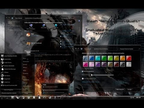 Windows 7 ზე მთლიანად გამჭირვალე თემის დაყენება [HD]