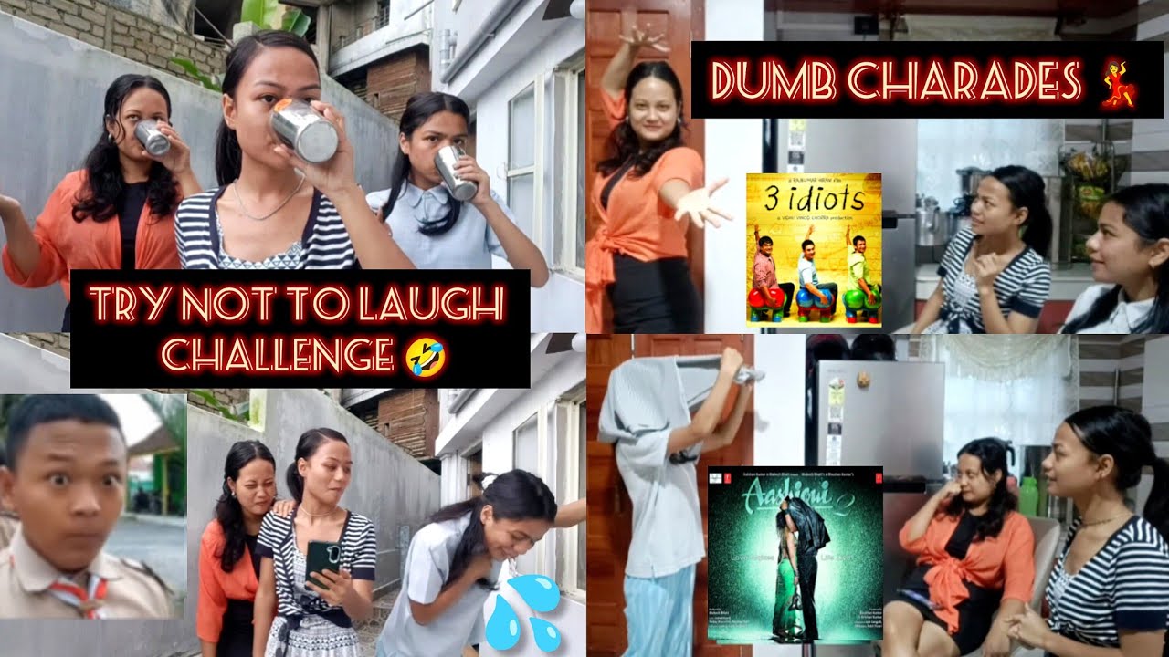 Попробуй не засмеяться челлендж 🤣 и тупые шарады ❤️‍🔥с сестрами🥰