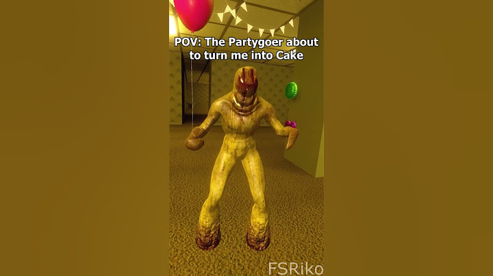 How to beat a Partygoer🎈 #backrooms
