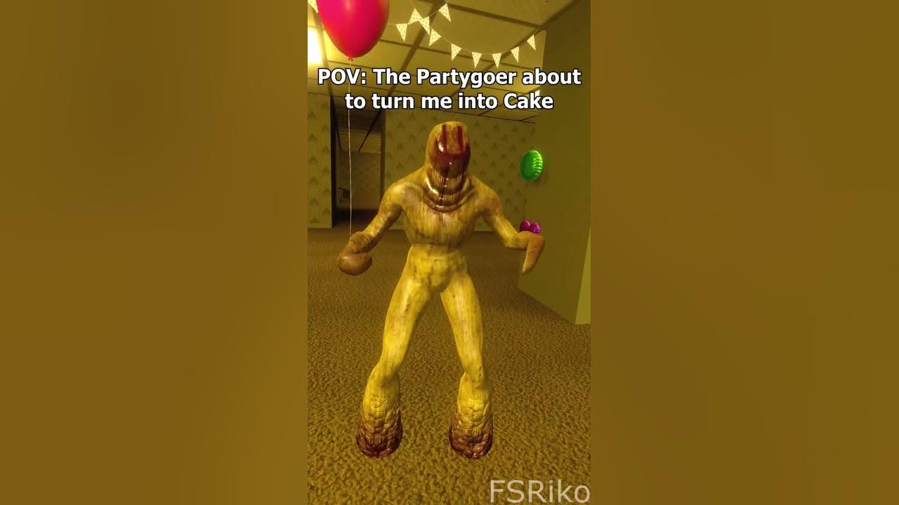 How to beat a Partygoer🎈 #backrooms