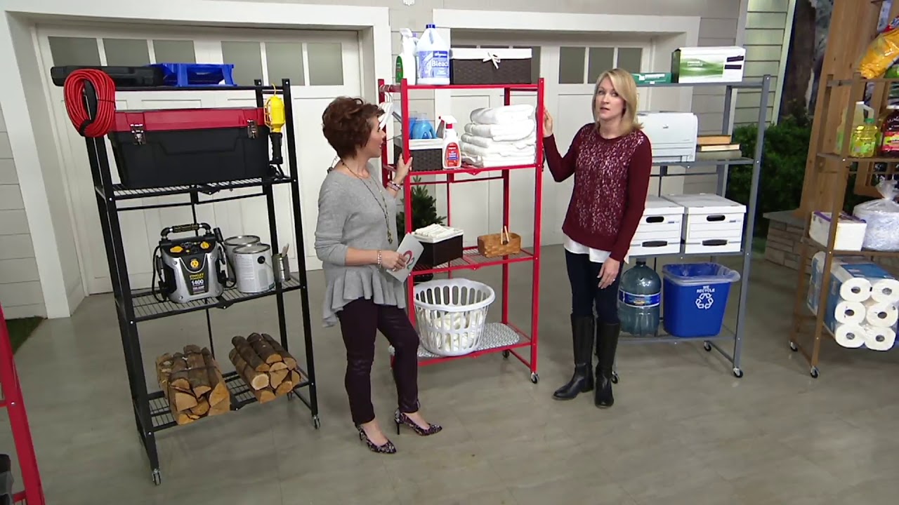 Oasis 4Tier Heavy Duty Folding Storage Rack on QVC YouTube