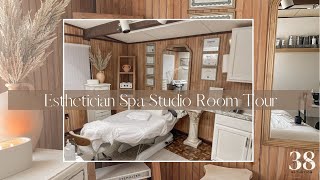 Esthetician Spa Studio Room Tour + Daily Set Up || Studio 38 Esthetics