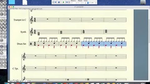 Finale Notepad - Adding a Basic Rock Beat