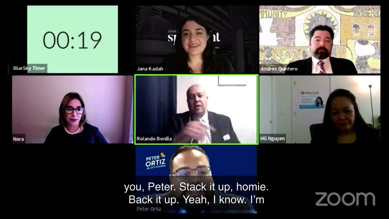 Rolando Bonilla attacks Peter Ortiz in forum. San Jose City Council 2022.