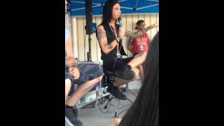 Andy Biersack's TEI workshop at Vans Warped Tour in SLC video #1