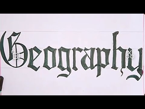 geography assignment calligraphy