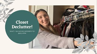 Big Closet Declutter!